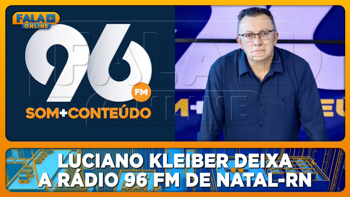 falamaisonline's tweet photo. Luciano Kleiber deixa a Rádio 96 FM de Natal-RN.
https://t.co/nXISN38cWz
#Rádio96FM #96FMNatal #Rádio #FalaMaisOnline https://t.co/lOEYGWvqdd