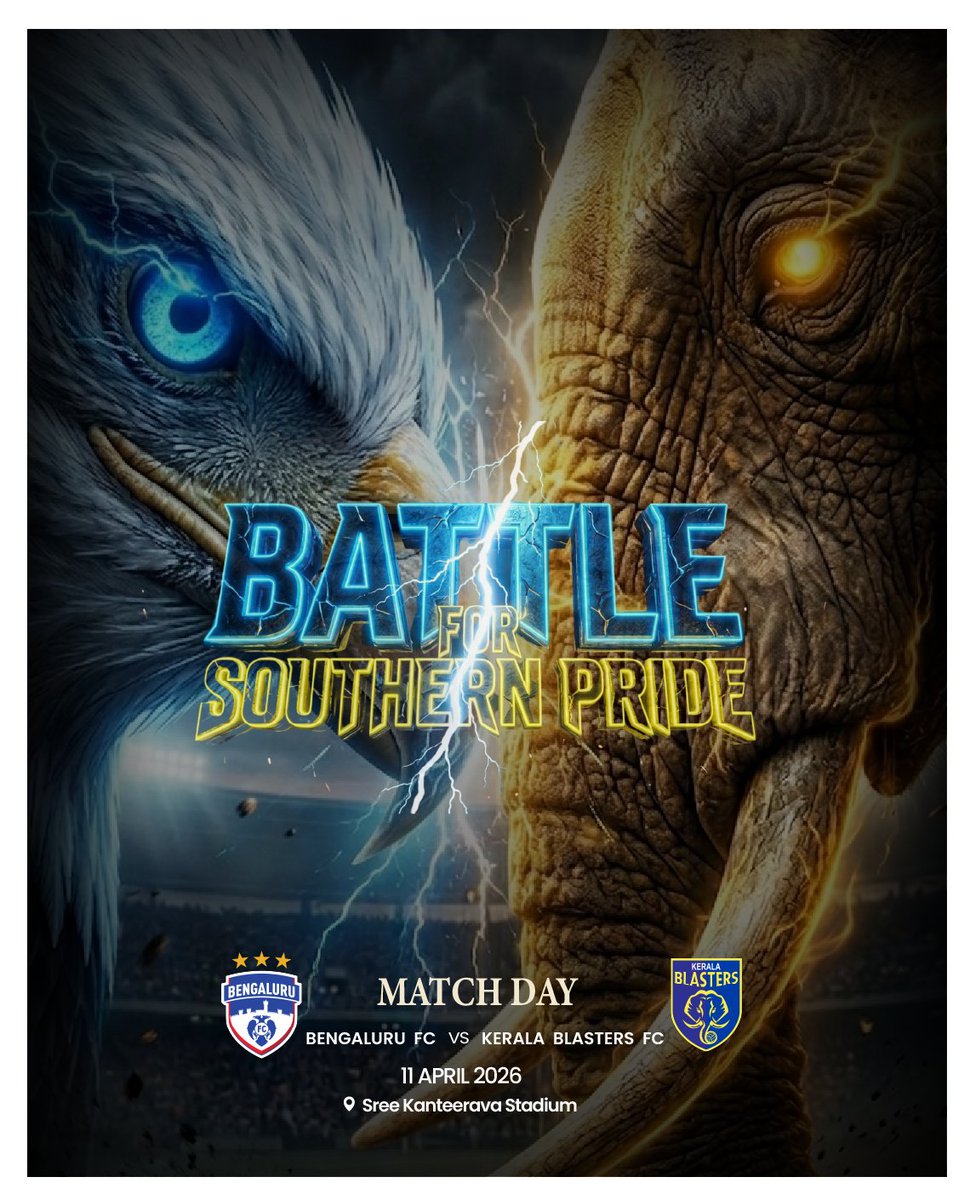 KaravaliBlues's tweet photo. Matchday 💙 

The Battle for Southern Pride.
It doesn't get any bigger than this.

#WeAreBFC https://t.co/QYR5pbsRpN