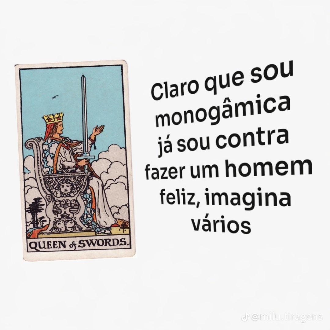 Rainha de espadas do tarot