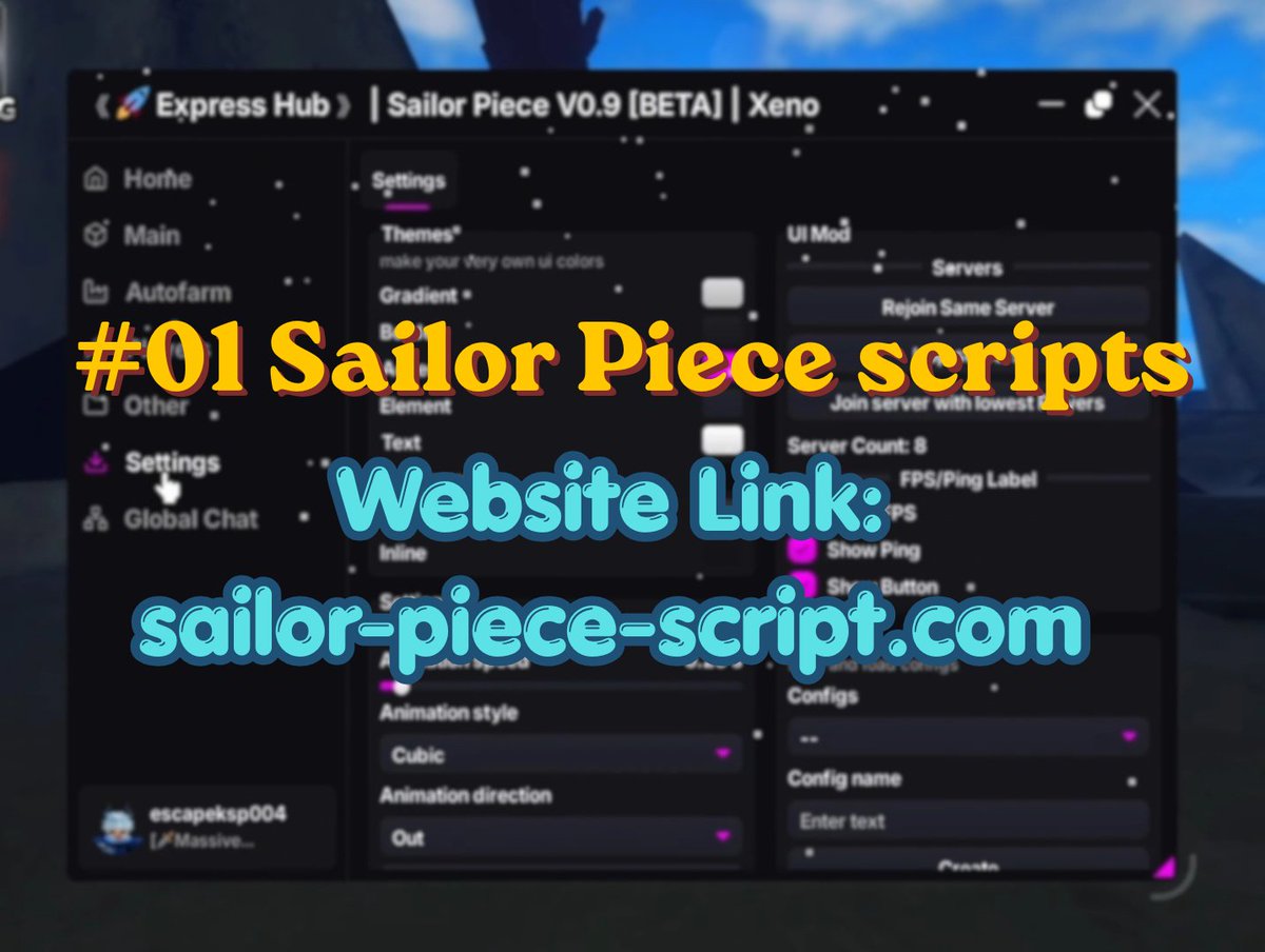 sailorpiece12's tweet photo. Sailor Piece Script No Key – 100% Working and Updated
https://t.co/WfpKXKOysh
#Roblox #robloxugc #sailorpiece #update #robloxthecharacter #Robloxia #trending #RobloxMemes #RobloxEdits #RobloxCommunity #Robloxian #Blox #Oof #RobloxScript https://t.co/Qng0m9VnNZ