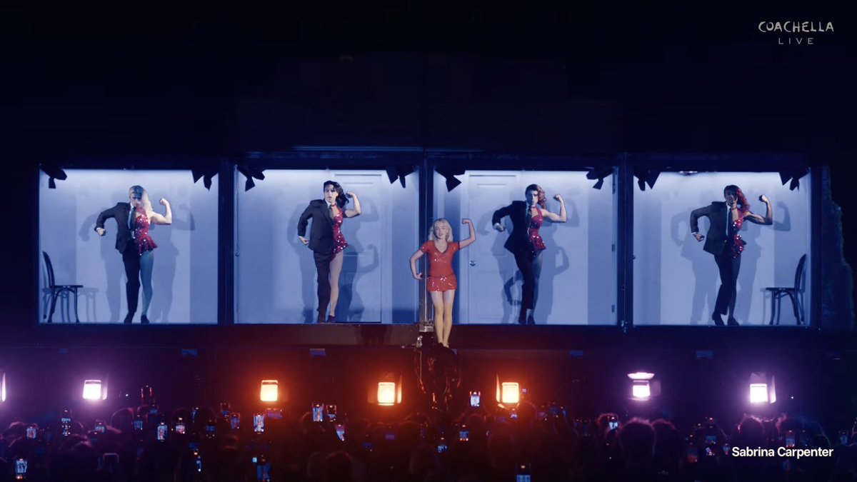 Getting a Hudson IMB vibe when Sabrina Carpenter and her dancers performed Busy Woman at Coachella #brinachella