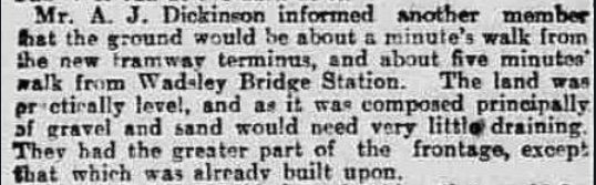 Dunsbyowl's tweet image. April 1899 - news was announced of the new home of the famous old Wednesday Club of #SHEFFIELD at Owlerton  #swfc
