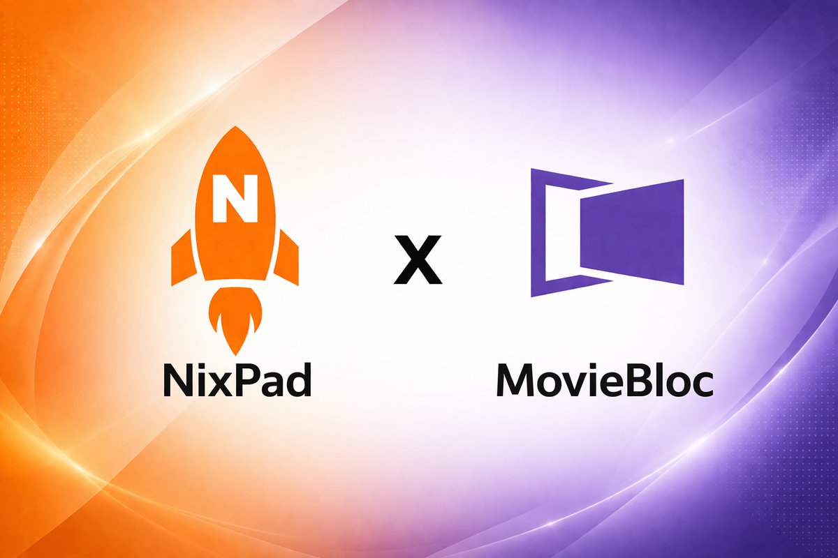 NixPad_1's tweet photo. Building stronger communities, together 🤝 
NixPad × MovieBloc is more than just a partnership — it’s about unlocking new possibilities, sharing value, and growing stronger as one united community.
This is where communities thrive.

#Web3 #CryptoCommunity #Partnership https://t.co/QNhEYzslHw