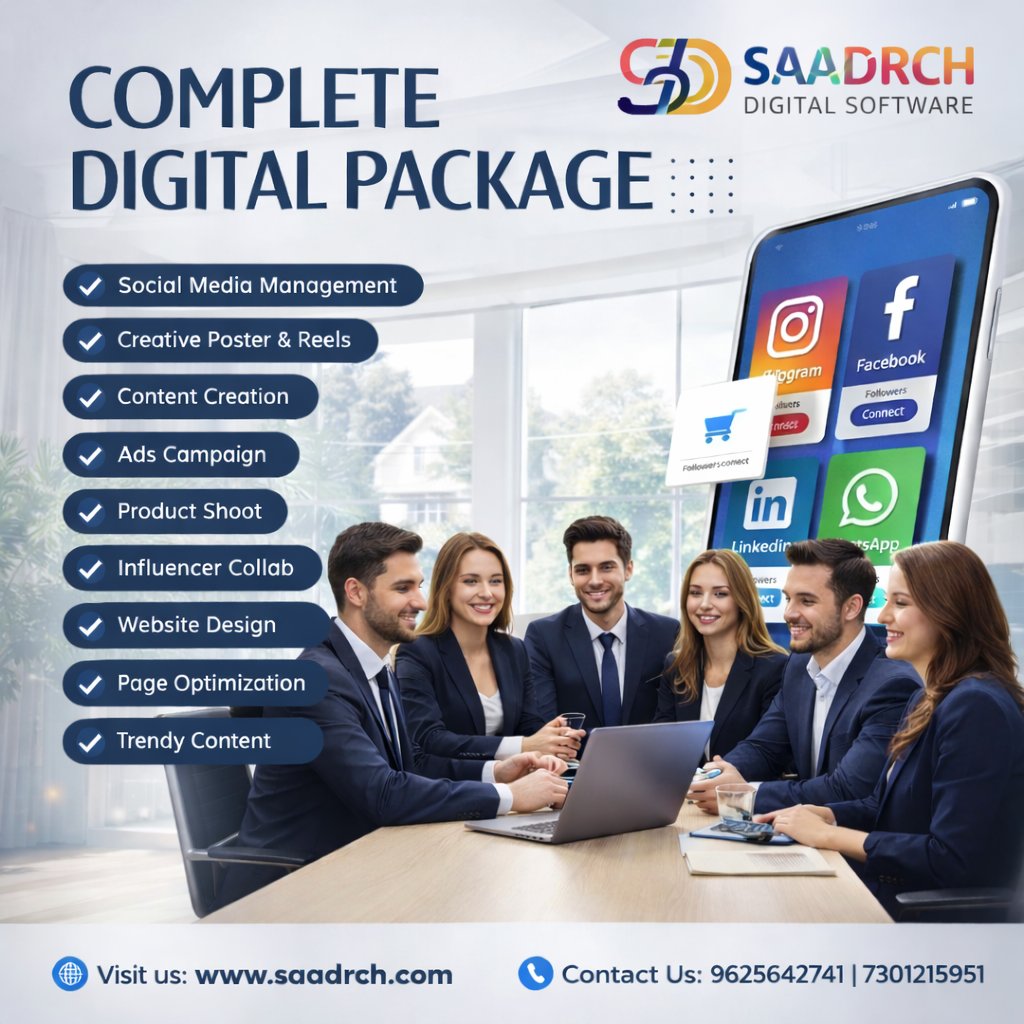 SaadrchL39615's tweet image. Complete digital marketing at Saadrch Digital Software—expert SEO, social media, ads, and website solutions to grow your brand and boost results.

#DigitalMarketing #WebsiteDesign #Saadrch #AllInOne #MetaAds #GoogleAds #Trending #Boost #SMO #SEO #GraphicDesign #Online #trends