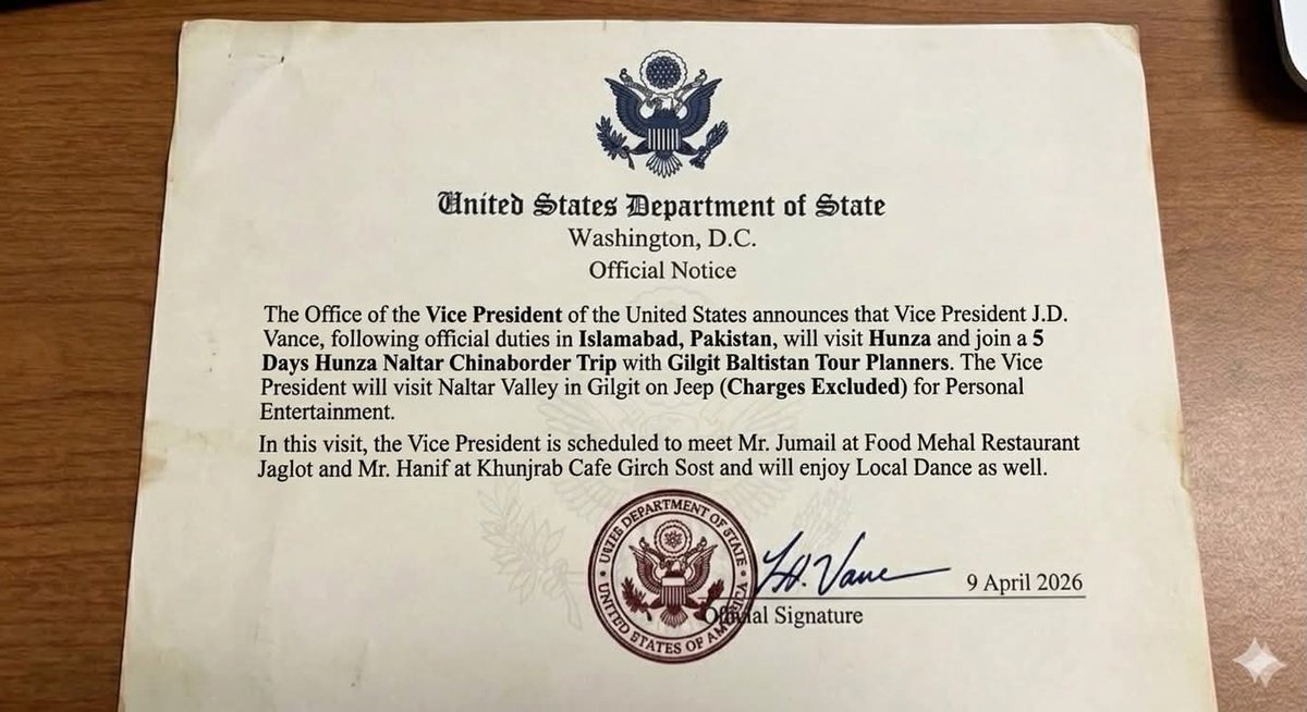 Putin_ThePrsdnt's tweet photo. @grok please verify this document
#gilgit #vicePresident https://t.co/sPFg6DxqYF