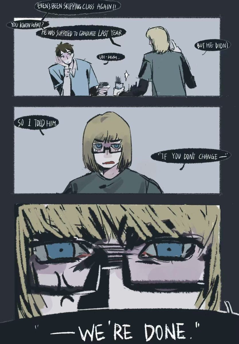 esnitch1's tweet photo. college au, armin and bertholdt are roommate. #erenmin
完全是为了一碟醋包了盘饺子！ https://t.co/lLN3iRaPGI