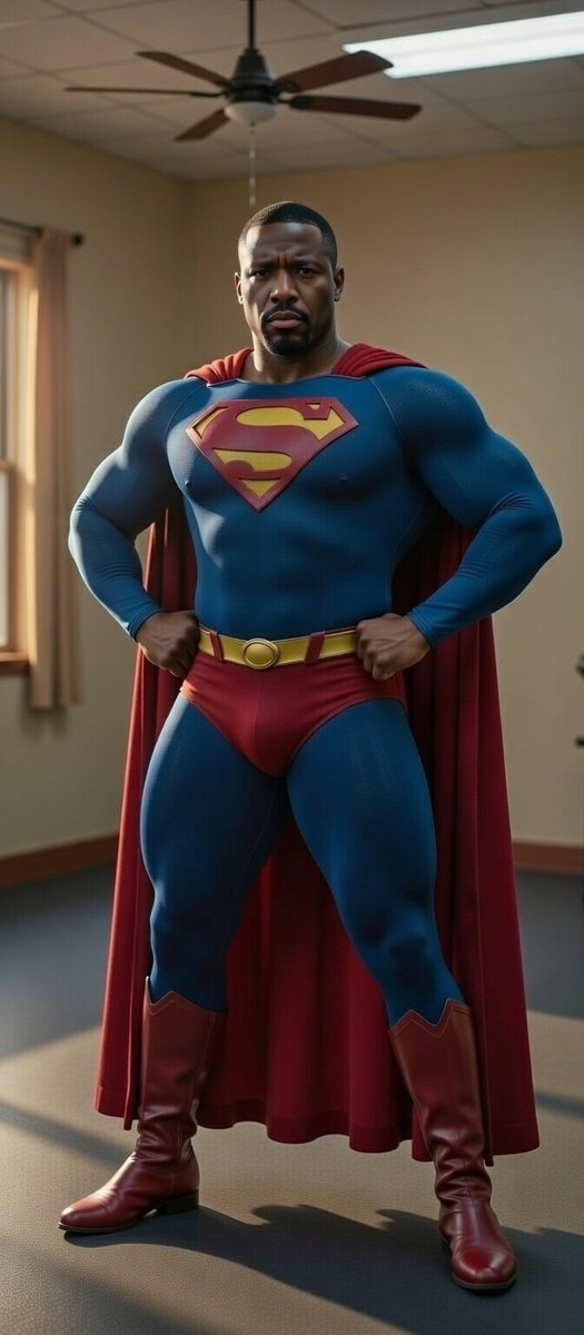 MossTaree's tweet photo. 📷📷📷📷Ok....#superzaddy
I wouldn't mind a Black SuperBearman.... #superman #supermanfetish #blacksuperman https://t.co/UU1ujdjqkn