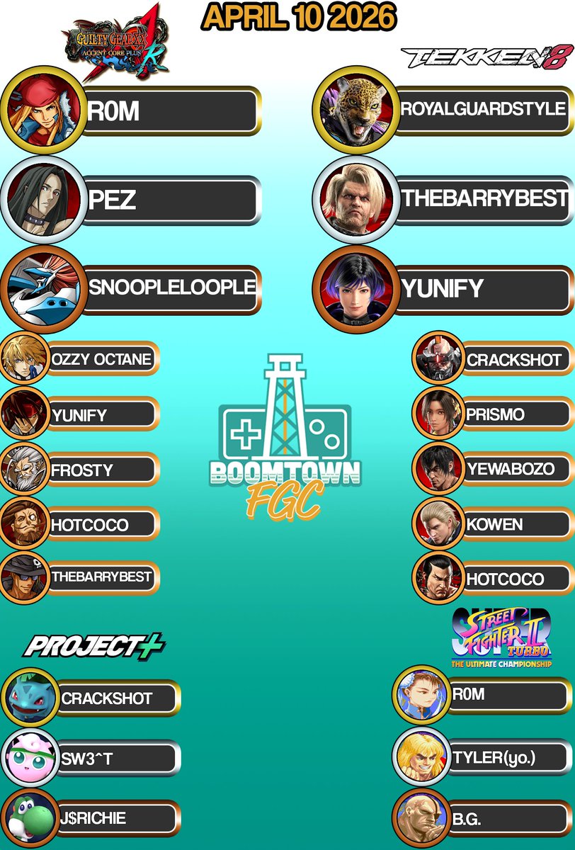 Boomtown FGC tweet media