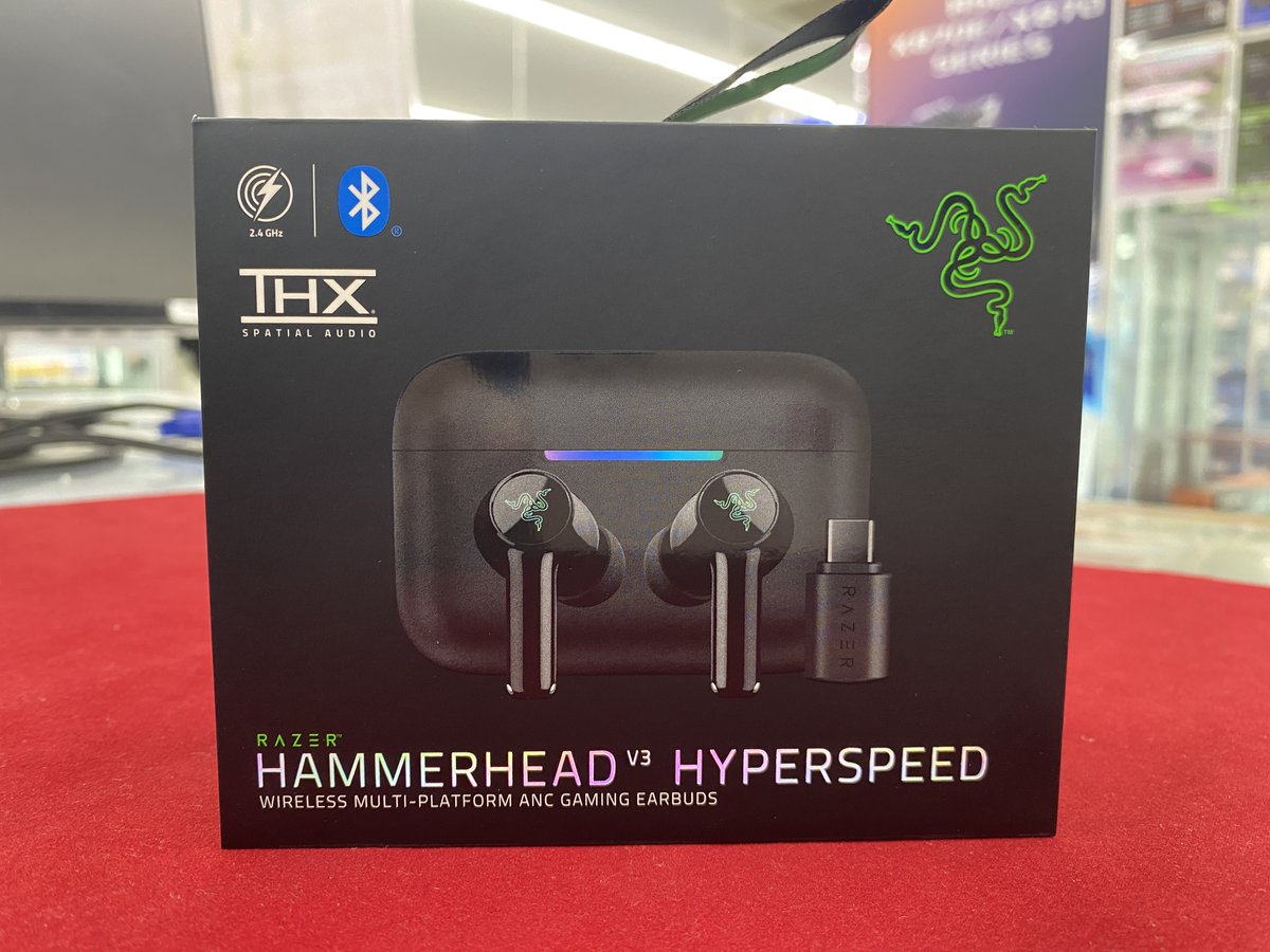 KOUBOU_nipponba's tweet image. ✨新商品入荷情報✨
次世代ANCと超低遅延ワイヤレス対応
ゲーミングイヤホン🎧

Hammerhead V3 HyperSpeed　¥21,980

✅Bluetooth 6.0での接続に対応
前世代よりも性能を向上させた
ノイズキャンセリング機能で快適な環境を！
#Razer #パソコン工房 #大阪日本橋