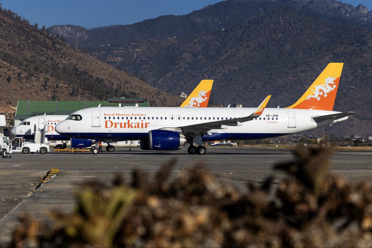 Drukair's tweet photo. 𝐎𝐧 𝐭𝐡𝐞 𝐰𝐢𝐧𝐠𝐬 𝐨𝐟 𝐭𝐡𝐞 𝐝𝐫𝐚𝐠𝐨𝐧, 𝐰𝐞 𝐟𝐥𝐲 𝐭𝐨𝐠𝐞𝐭𝐡𝐞𝐫. ✈️🐉
.
.
.
#Drukair #Onthewingsofthedragon #ExploreConnectFly #Thenationalflagcarrier https://t.co/Opl08twcQu