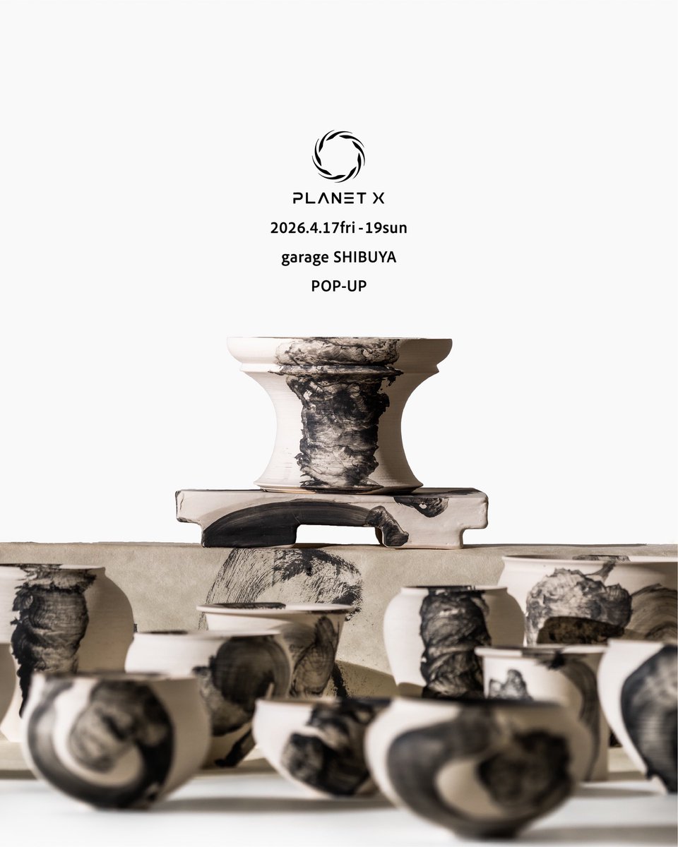morijo16's tweet photo. 4月に東京・渋谷のgarageさんにてポップアップに出品します。

PLANETX Exhibition “隈ノゑ”
2026年4月17日(金) - 19日(日) 10:00-21:00
※最終日は17:00まで

会場：garage SHIBUYA
〒150-0002
東京都渋谷区渋谷2丁目24−12
スクランブルスクエア9F https://t.co/9gFDXnwje0