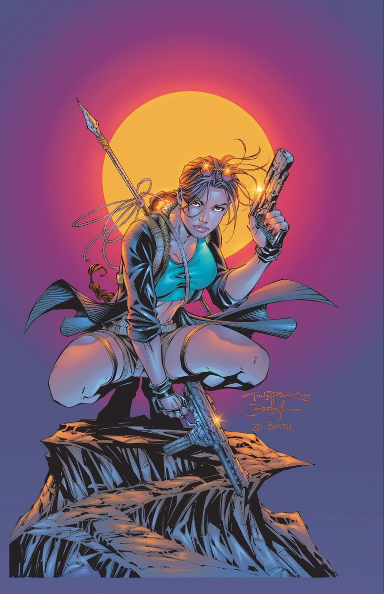 cimerians's tweet image. Tomb Raider #2 cover by Andy Park, Jonathan Sibal and JD Smith (1999)
#TombRaider #comics