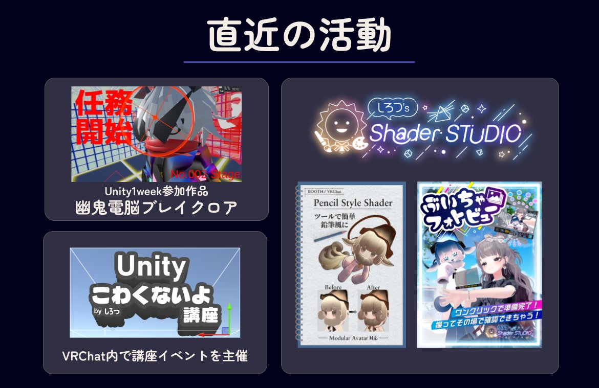 しろつ in VRC tweet media