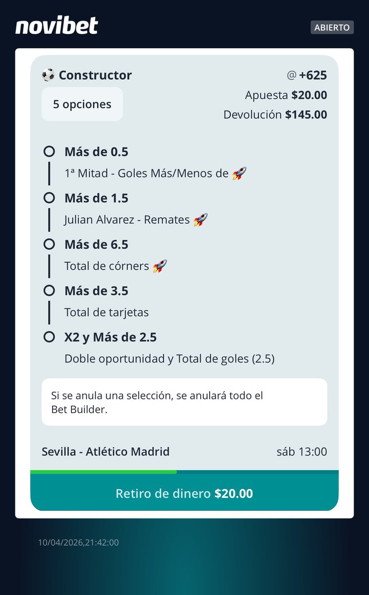 _rubidelgado's tweet photo. Por si alguien la ve y le interesa, apostamos de a poco porque no se trata de invertirle en mayor cantidad, sino en calidad y al ganar duplicamos para generar otras apuestas. El llamado reto escalera. https://t.co/GgFEm0GnAl