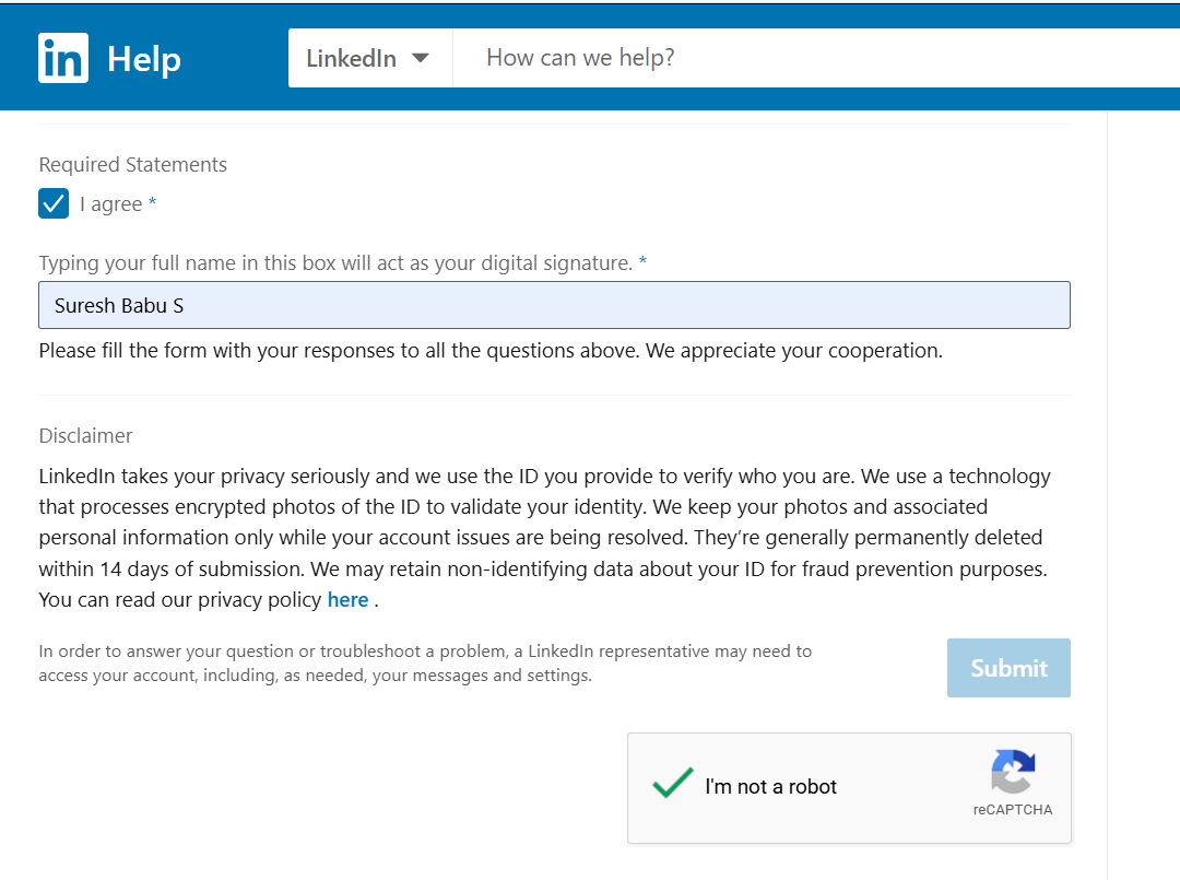 OneLifeAcademy1's tweet photo. Leaders at LinkedIn, unable to see support form your support , unable to submit the button... no voice support, no whatsapp support... https://t.co/TvwZRu3FDH