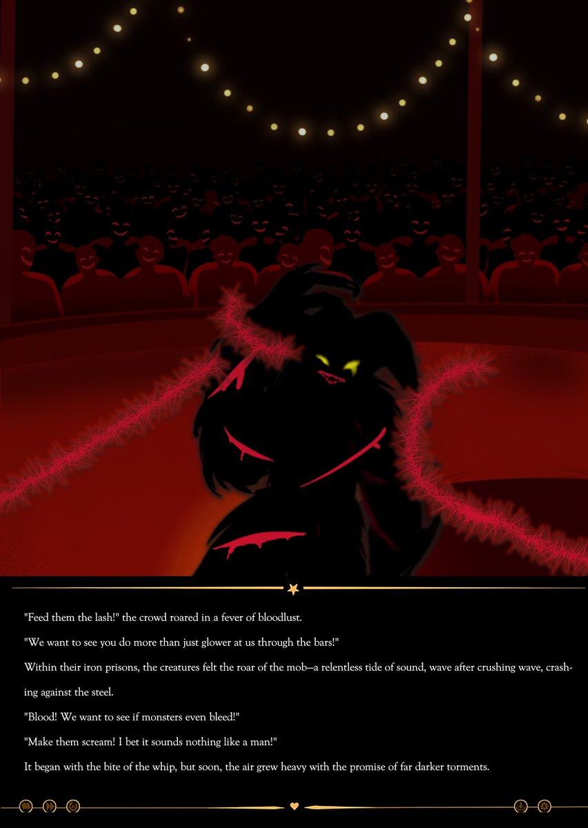Helen278491's tweet photo. THE FREAK CIRCUS AU – FICTION LORE
They don't understand the meaning of what humans do; they just want to fill their stomachs and... sometimes the darkness in a human heart frightens even monsters.😭
Fan fiction:@Sam_Anthos 
#thefreakcircus #thefreacircuspierrot #helen278491 https://t.co/3SWQU4xUh1