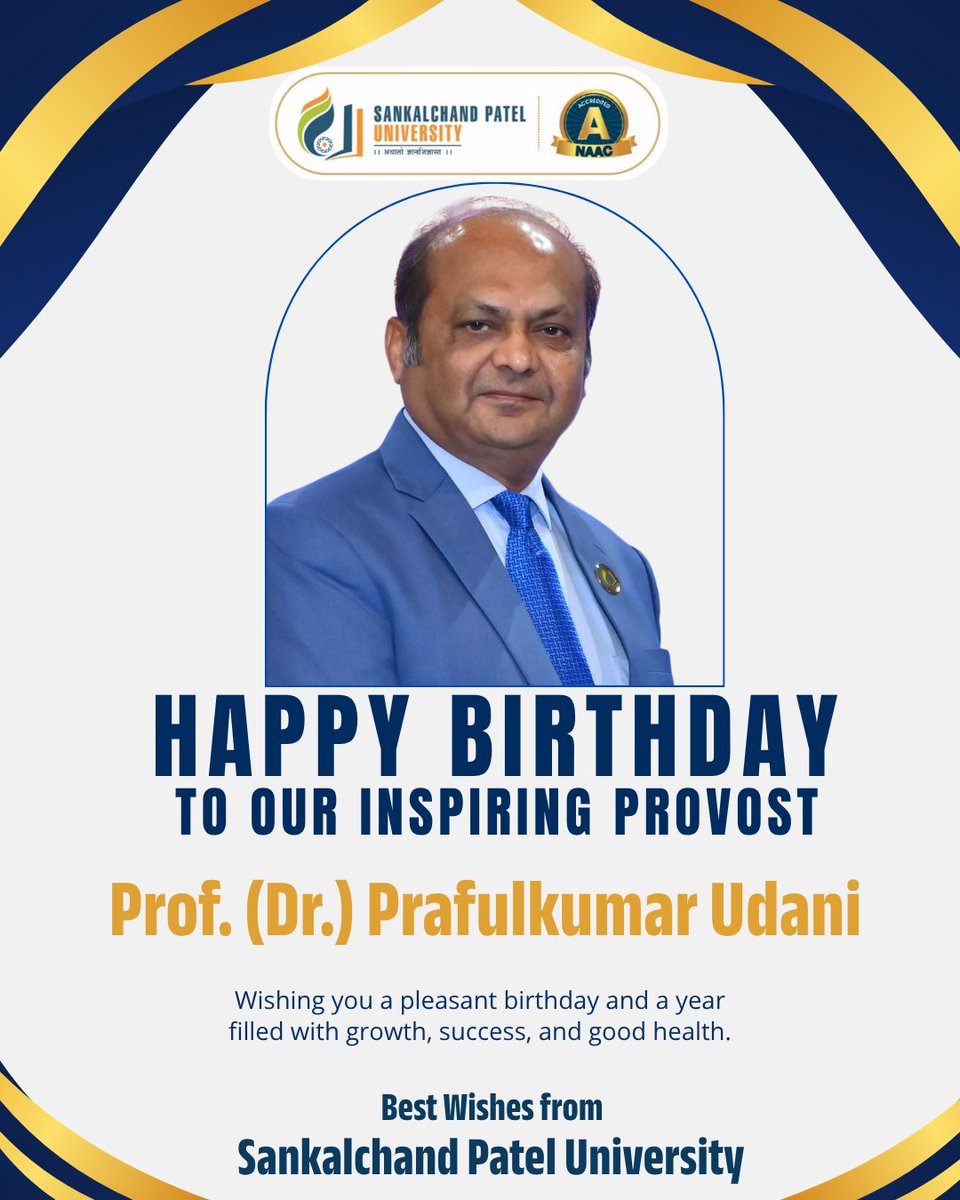 Sankalchand Patel University tweet media