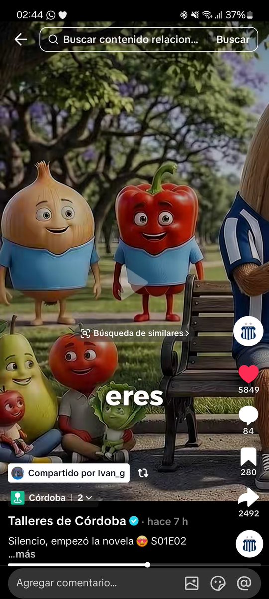 La cebolla y el pimiento con la remera celeste JAJAJAJAJA es el mejor cm del mundo