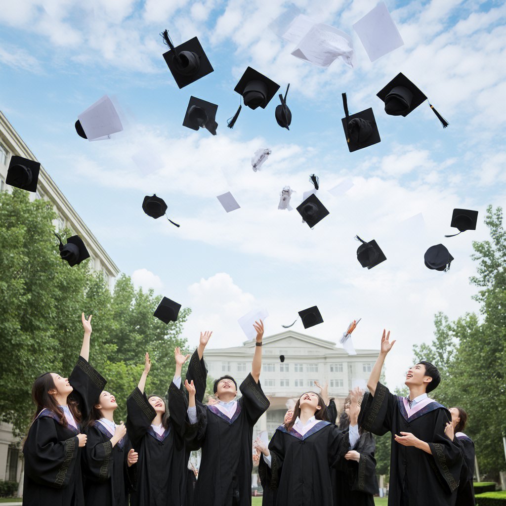 laskosia's tweet image. "Grad caps up, hearts full—here’s to the chaos, the late nights, and the ‘we did it!’ moments.  #ClassOf2024 #GraduationVibes"
