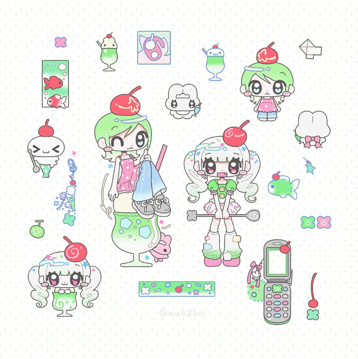 XAS2KO's tweet photo. 🍒메론소다 https://t.co/HcBgu2vLrE