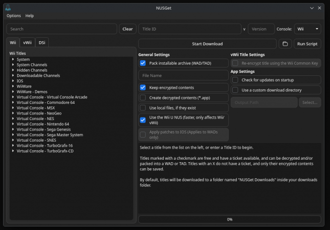 SwitchTools's tweet image. [Wii/WiiU] WiiUDownloader et NUSGet se mettent à jour
ift.tt/wdy2DSe