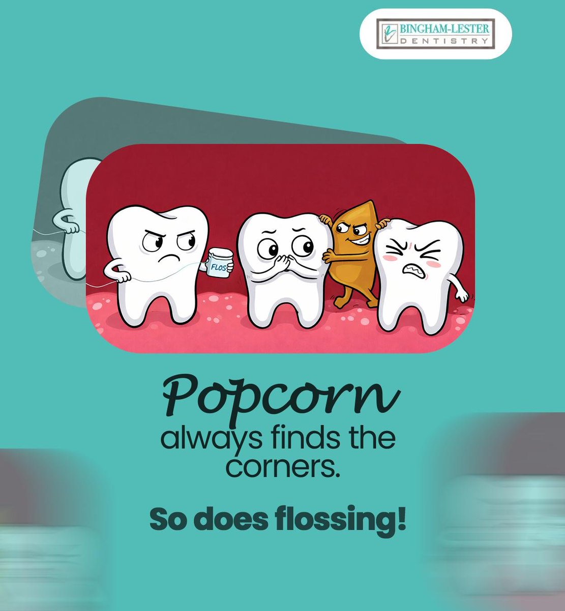 drvickii's tweet image. We don't want little bits of food in the corners of our mouth, do we? Make sure you floss daily to remove those stubborn bits.
.
.
.
bldentistry.com

.
.
#floss #brushandfloss #oralhygiene #gambrills #crofton #MD #binghamlesterdentistry