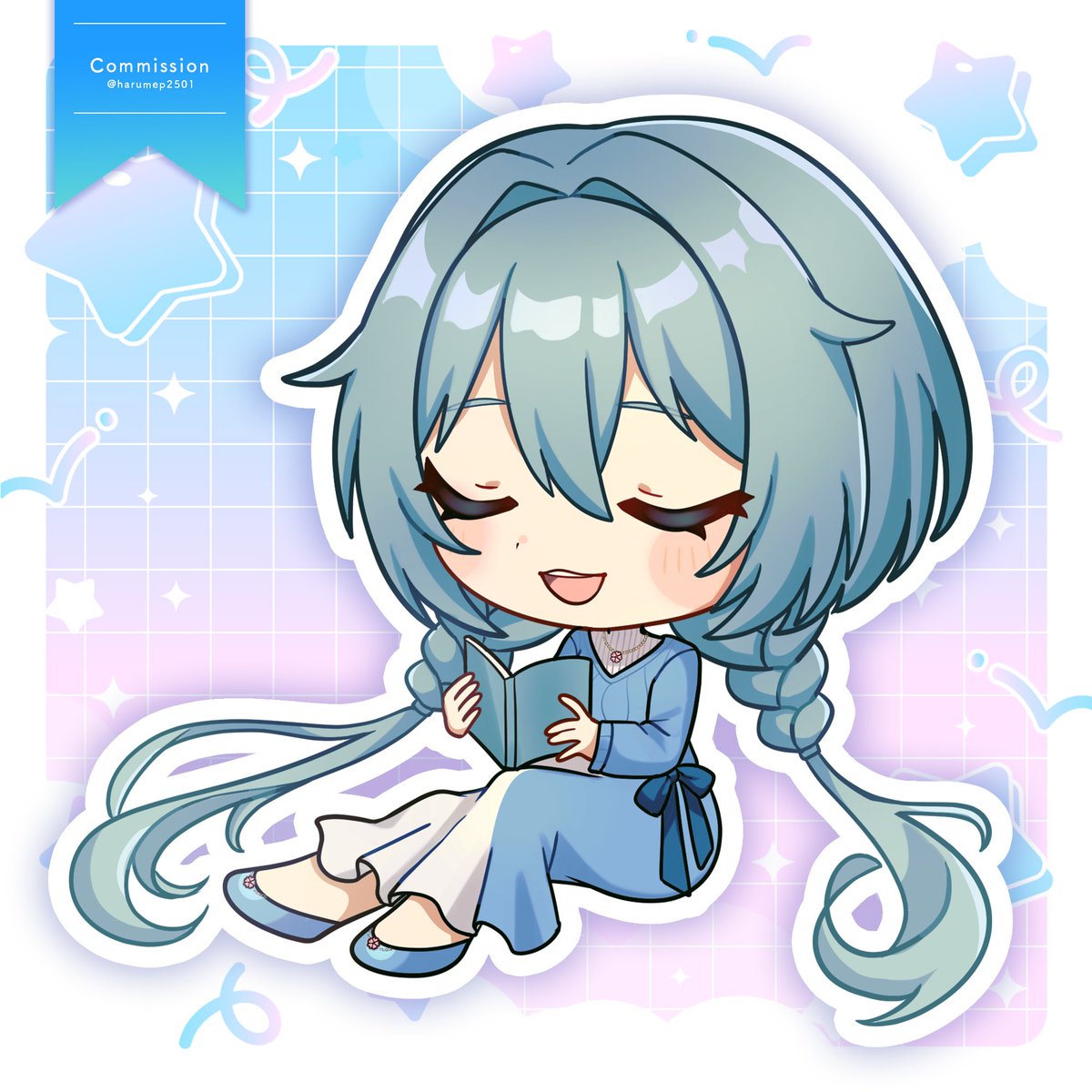 YukihaKayo's tweet photo. 今回、雪羽のクトゥルフ神話TRPGのPC：時雨ちゃんのSDイラストを描いていただきました💙
とってもかわいいです!!
ありがとうございます💙
ツリーにて宣伝させていただきます♪
#雪羽の旅友卓 https://t.co/0pwUpn86p1