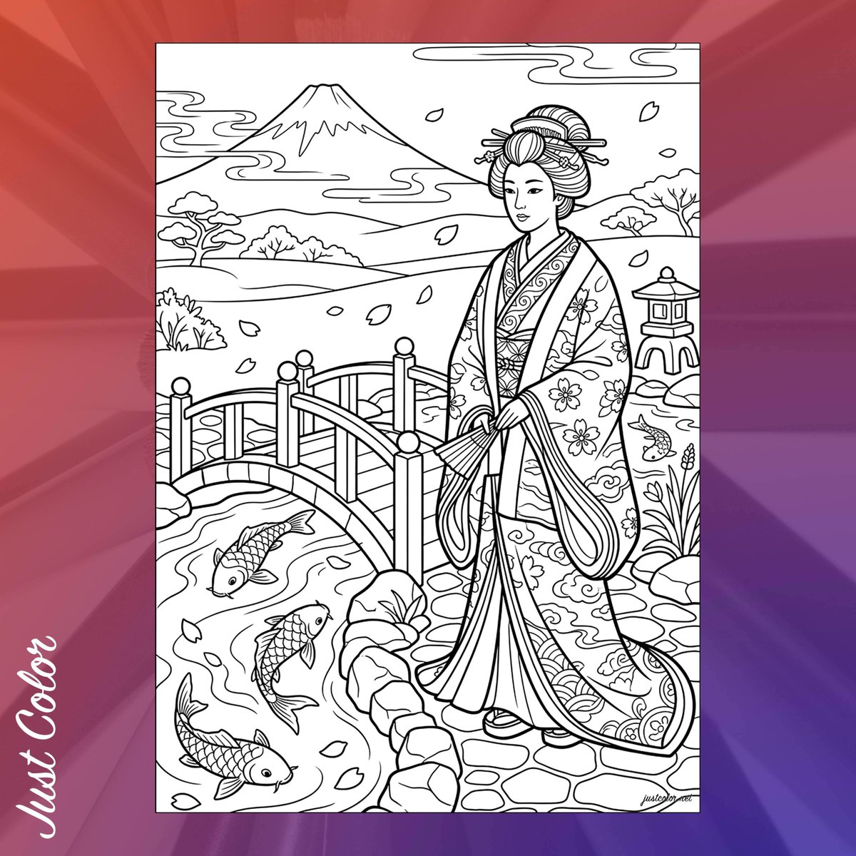 JustColorNetFR's tweet photo. Nouveau coloriage "Élégance au bord de l'étang" : une scène sereine de beauté paisible et de réflexion gracieuse.

À colorier ici : https://t.co/OPfbY2Xigm

#coloriage #antistress #artthérapie #dessin #étang https://t.co/t64BoAQ2cg