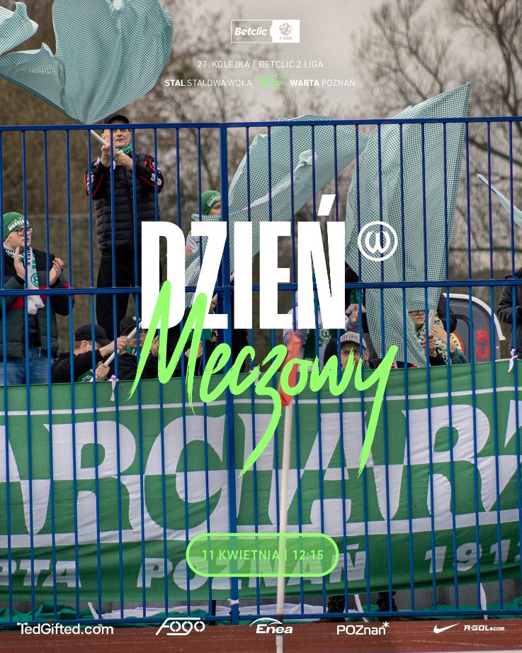 WartaPoznan's tweet photo. 𝗠𝗬 𝗝𝗘𝗦𝗧𝗘𝗦́𝗠𝗬 𝗪𝗔𝗥𝗧𝗔̨ 𝗭 𝗣𝗢𝗭𝗡𝗔𝗡𝗜𝗔! 🟢⚪️
2⃣7⃣. kolejka @laczynas2liga
🆚 @StalPsa
🏟️ PCPN w Stalowej Woli
🗓 11 kwietnia
⌚️ 12:15
📺 @sport_tvppl
📝 Zapowiedź: https://t.co/esjsUA6JaS
#️⃣ #STWWAR https://t.co/tzGEclvbKE