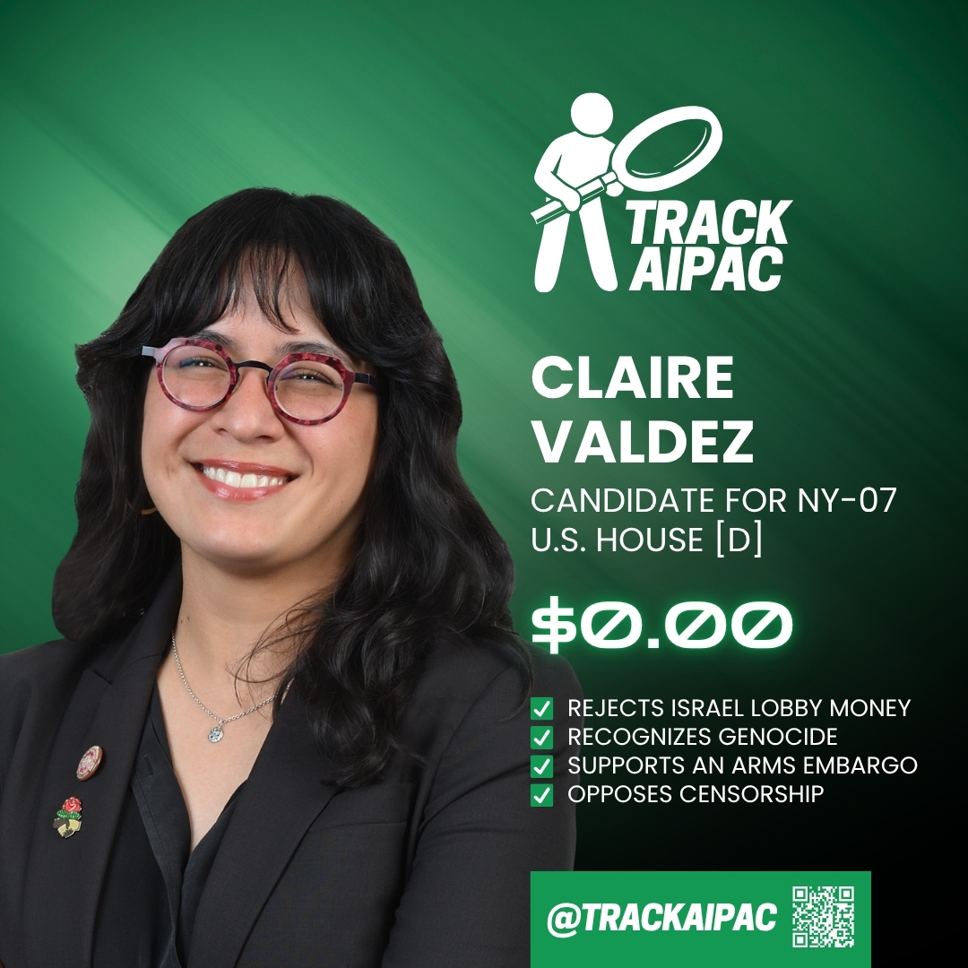 Claire Valdez is calling for an ARMS EMBARGO NOW! Stand with <a href="/claireforny/">Claire Valdez</a> in #NY07!
