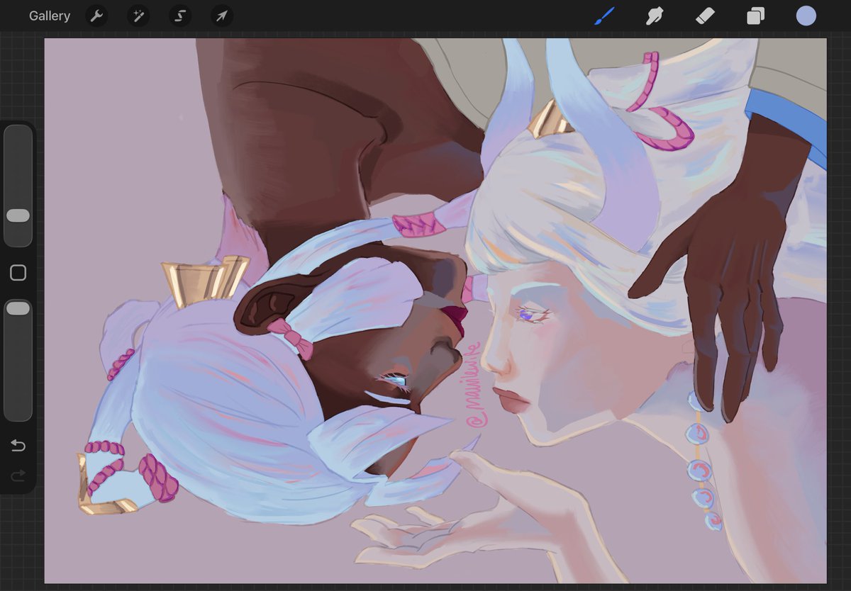 mawilewife's tweet image. karmyndra for @darkespheres !!

#karma #syndra