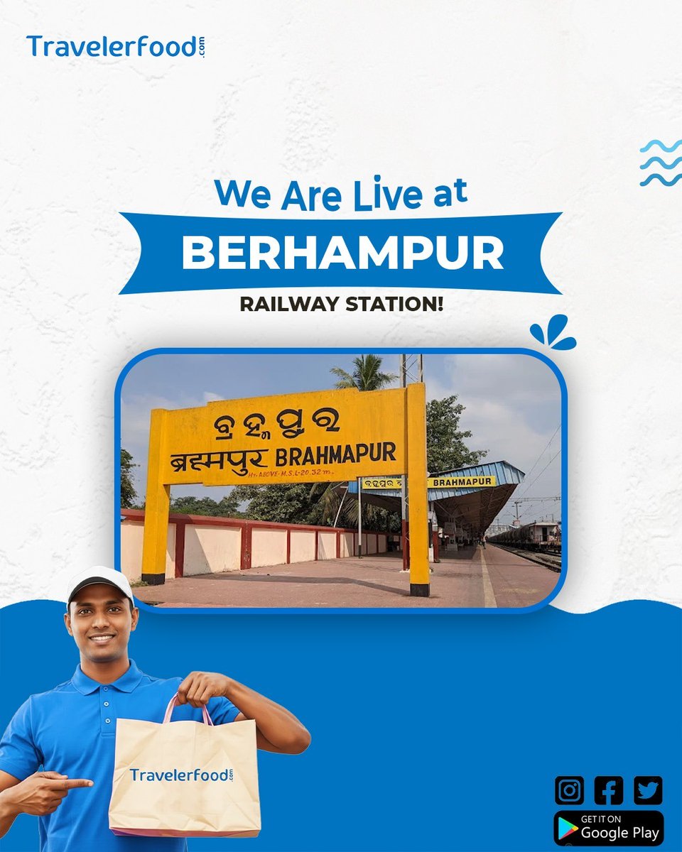 Travelerfood2's tweet image. Traveler Food is now live at Berhampur Railway Station.

Download the app today and order right away!
📞 7827998877 OR 🔗 travelerfood.com

#FoodInTrain #TrainTravel #Berhampur #TravelFood #RailwayFood