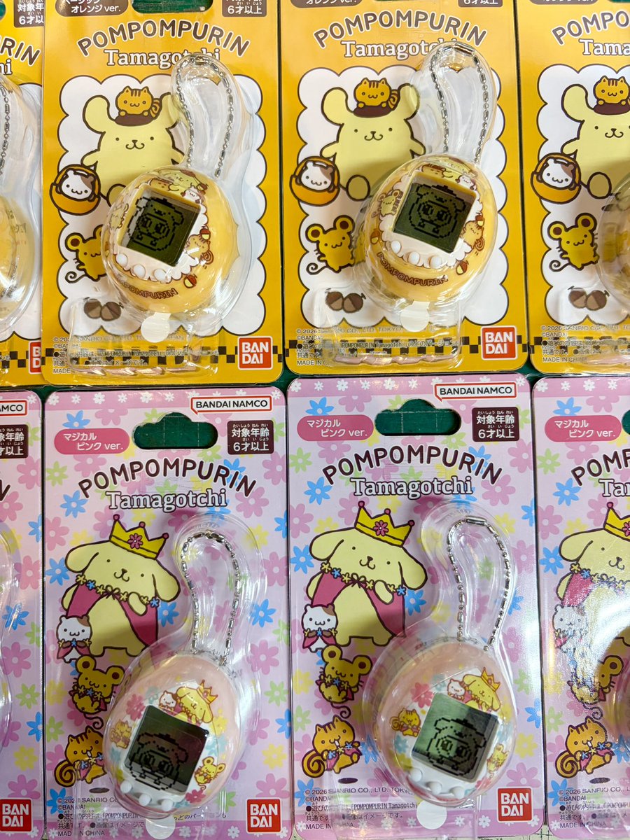 ポムポムプリン✖️たまごっちナノ 本日発売のプリンくんとたまごっち