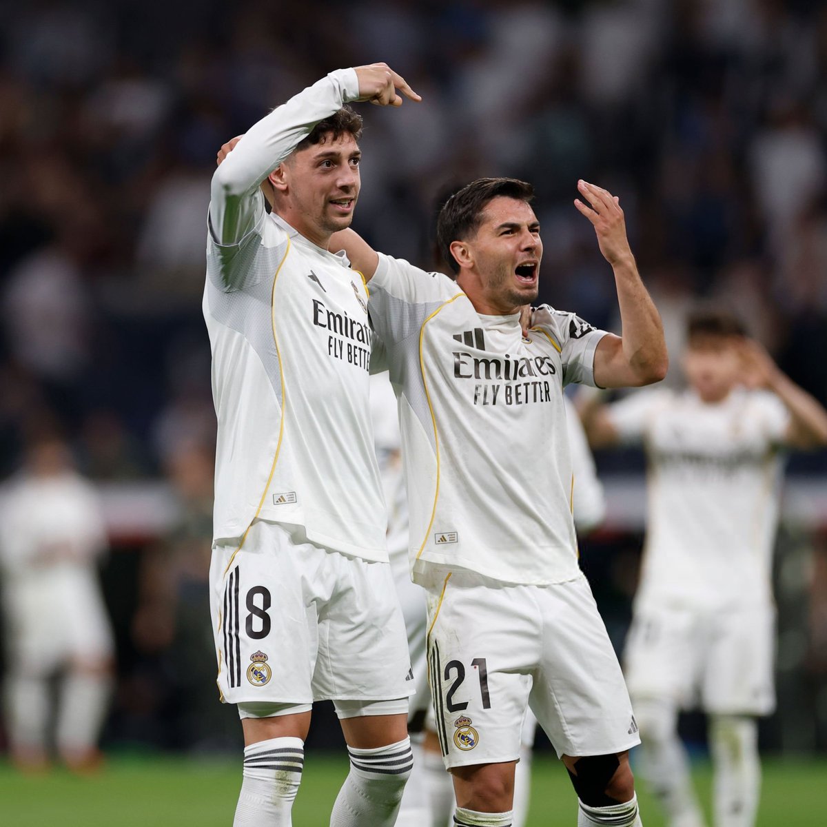 RealMadridXtra's tweet photo. 🗣️ : "Is there a feeling that the league title has been lost today?"

🗣️ Arbeloa : "No. I’ll only have that feeling the day we lose it. Until we lose it, we’ll keep fighting. And if we do lose it someday, all we can do is go out and defend our badge in every match and put on the best possible performance. This is  Real Madrid, and we have to fight until the very last day."