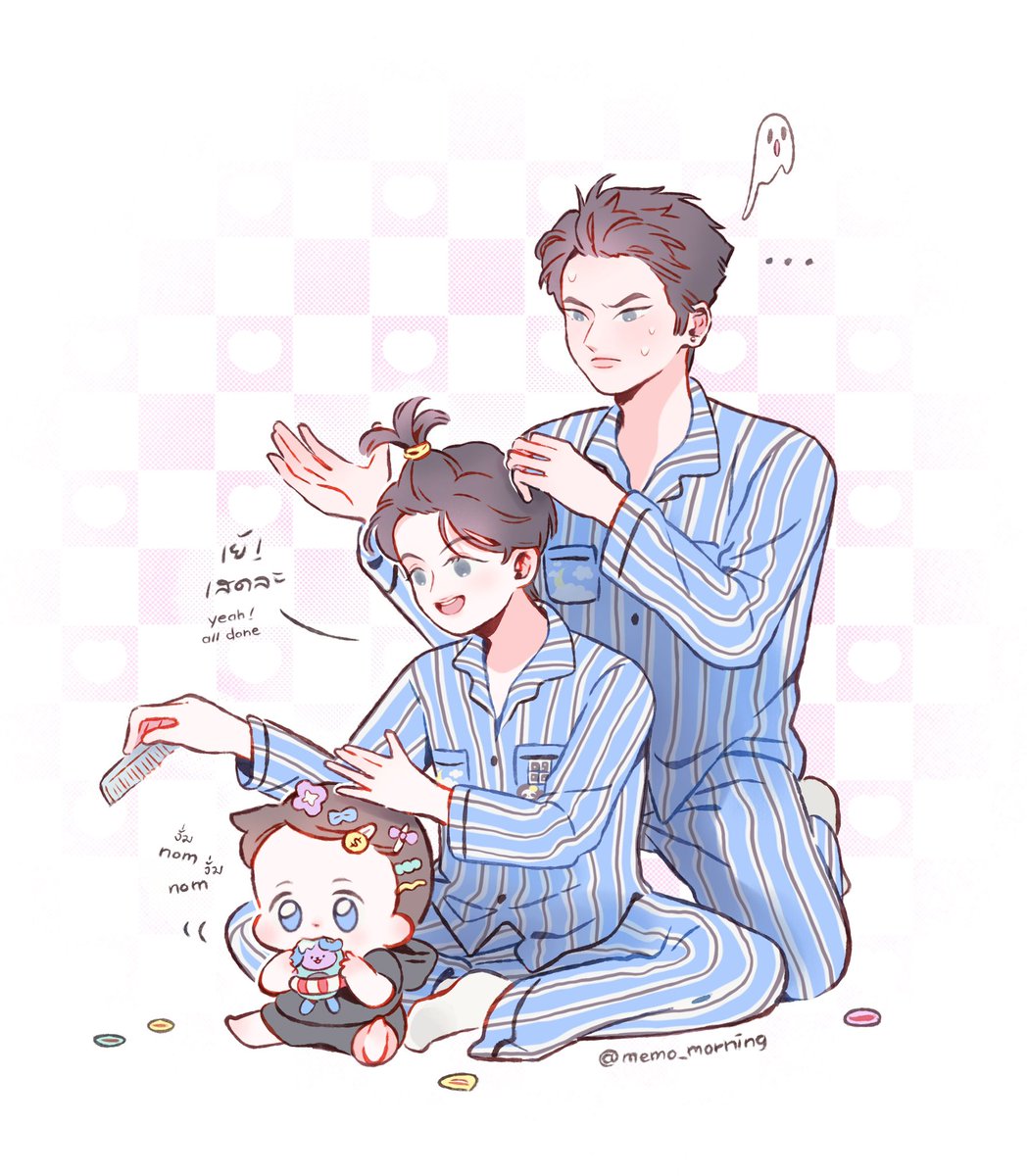 memo_morning's tweet photo. — กิจกรรมก่อนนอนของครอบครัวสลอธ — ⋆˙⟡ 
ซ้อมทำผมให้สามรวยยยก่อนไปโยงเยียนพุ่งนี้
⋆˚. ｡⋆   ˚.    ｡⋆   . ⋆˚. ✴︎
🏫 🌳 🦥 🍼

#WinnySatang #วินนี่สตางค์
#SAMRUAY https://t.co/Q76fvyGwfX