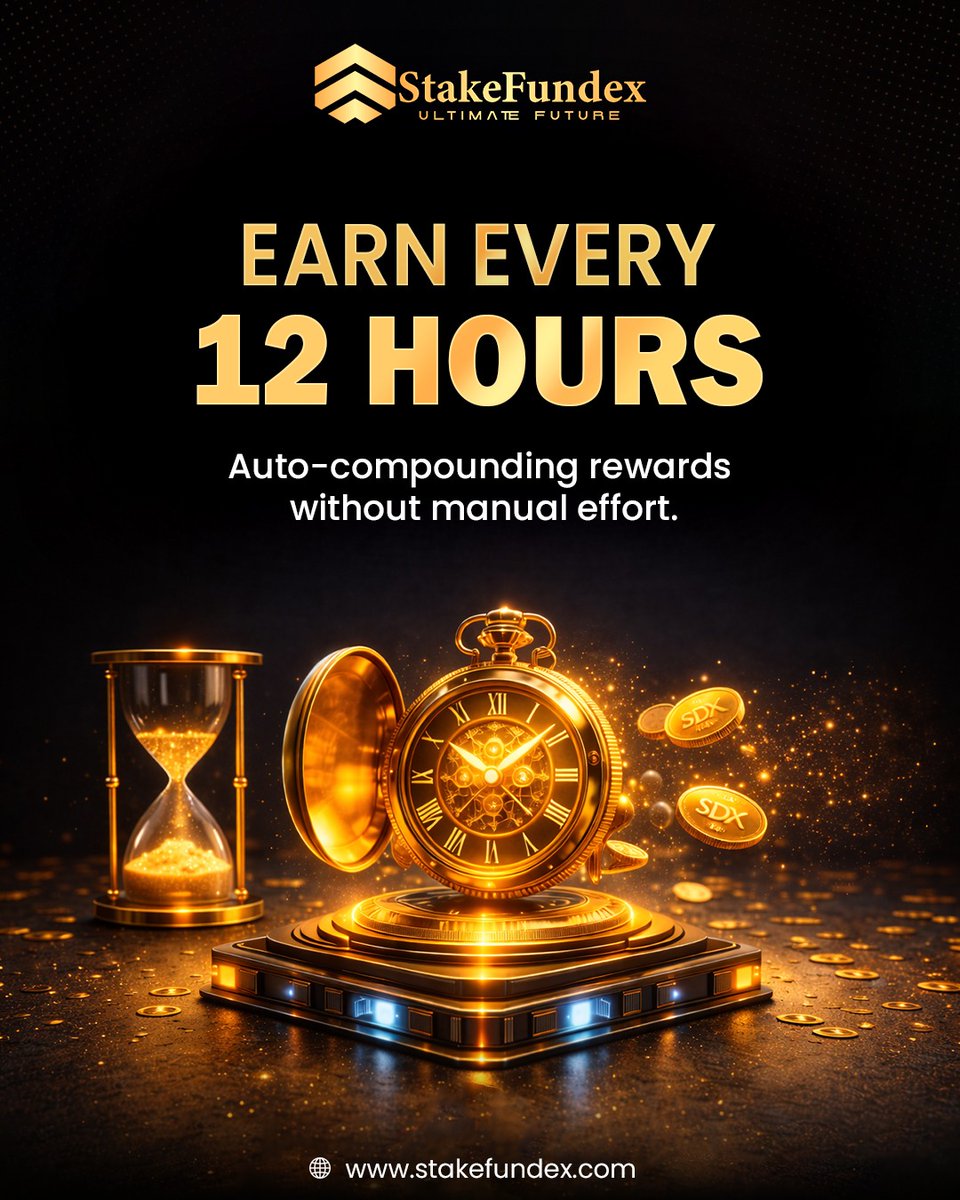 FundexStake's tweet photo. Imagine getting paid twice a day…
Now stop imagining. 🔥
Start earning every 12 hours.

Decentralized rewards. Automated growth. https://t.co/S8pWg5R2FB