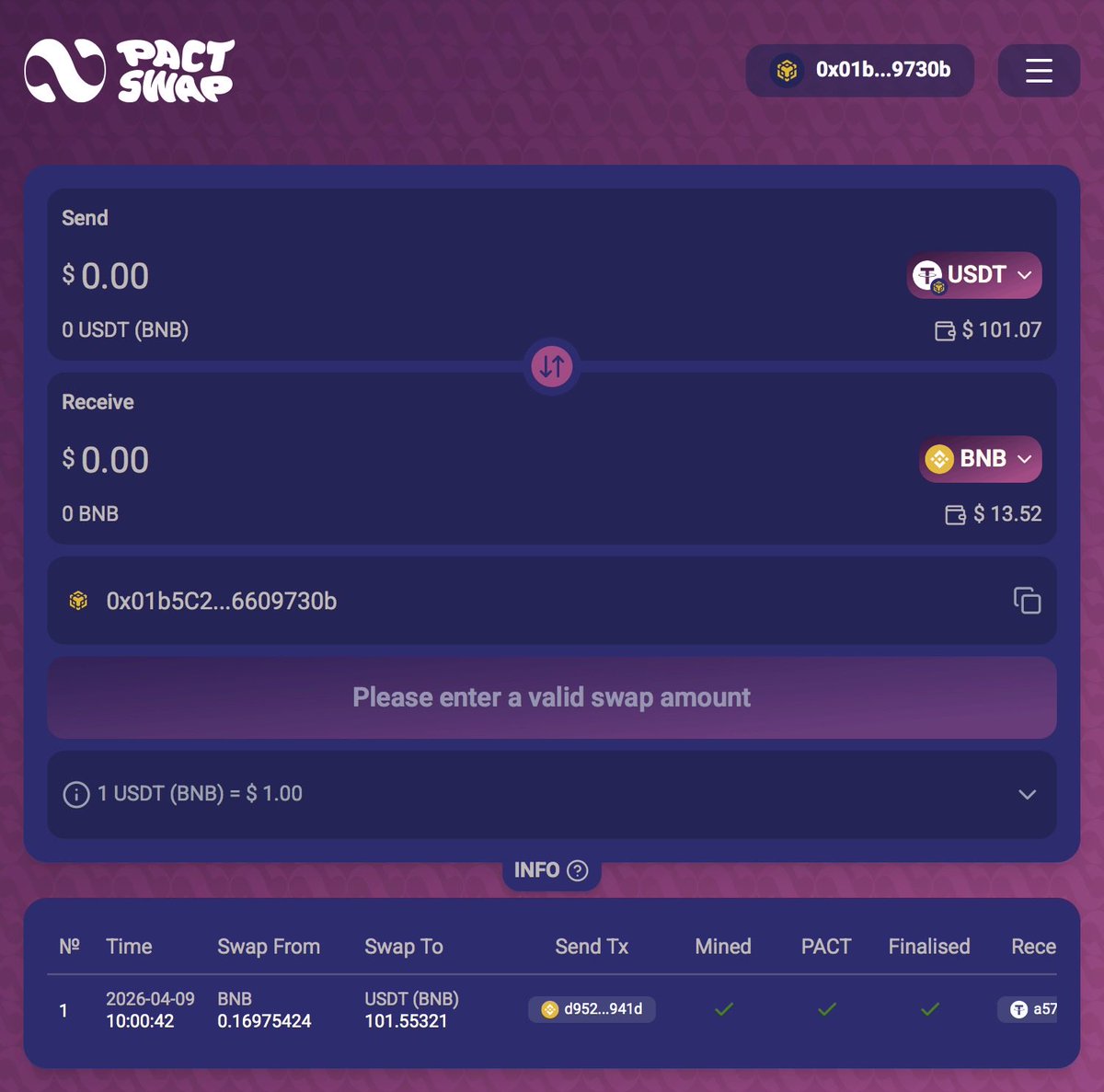 AleeAbdulraheem's tweet image. Centralized exchanges dominate, but at what cost?

Users sacrifice control, transparency, and ownership. 
Pact Swap brings back full control through decentralized, non-custodial trading. 

Your keys. Your assets. Your rules. 
@Pact_Swap
#NotYourKeys #PactSwap #Crypto