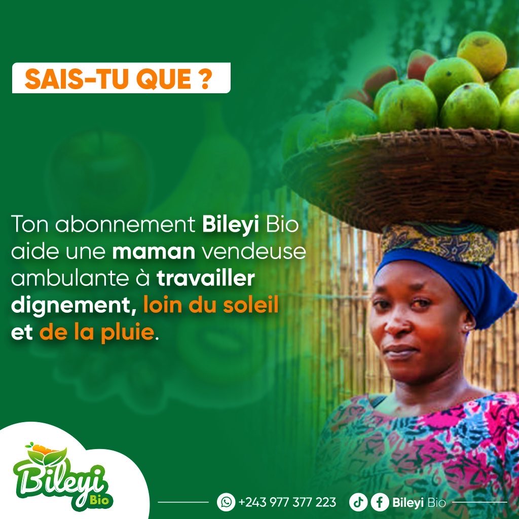 Peter_Otchudi's tweet photo. @petertiani007 Cher @petertiani007 vous pouvez faire profiter cette grâce aux autres femmes vendeuses ambulantes en vous abonnant chez @bileyibio . Car tout abonnement est une occasion de leurs permettre de vendre dignement, loin du soleil et de la pluie. https://t.co/GpWTHgmUQx