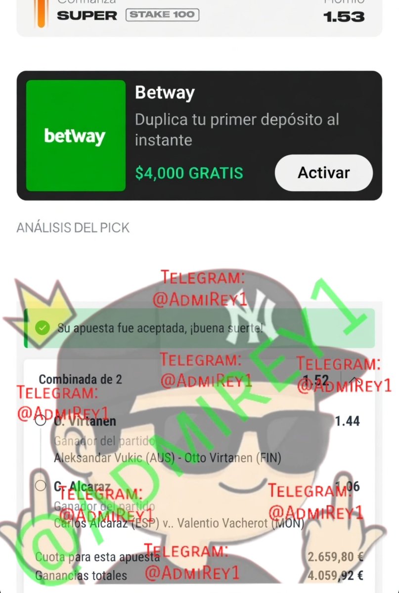 Picks de Cristian Rey 👑 y Gallito vip tweet media