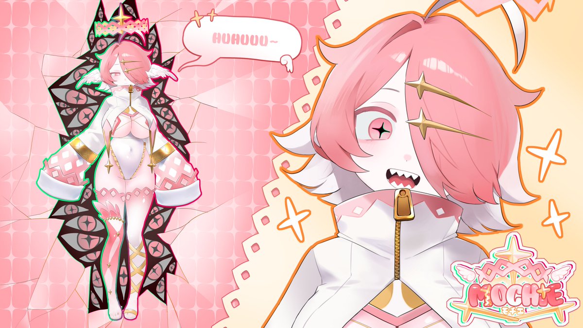 mwochimochie's tweet image. Huhuuuuuu PEAM!! Waw~ I can finally see you... Are you happy to see me too? My dear sqwooshlings~ 💌

#VTuber #ENVTuber #VTuberArt