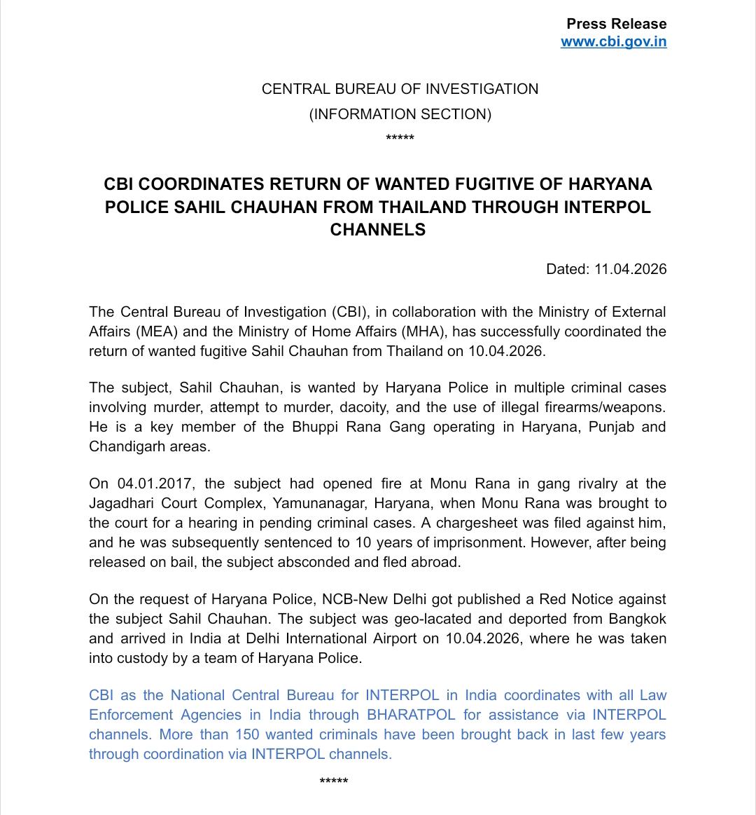 Central Bureau of Investigation (India) tweet media