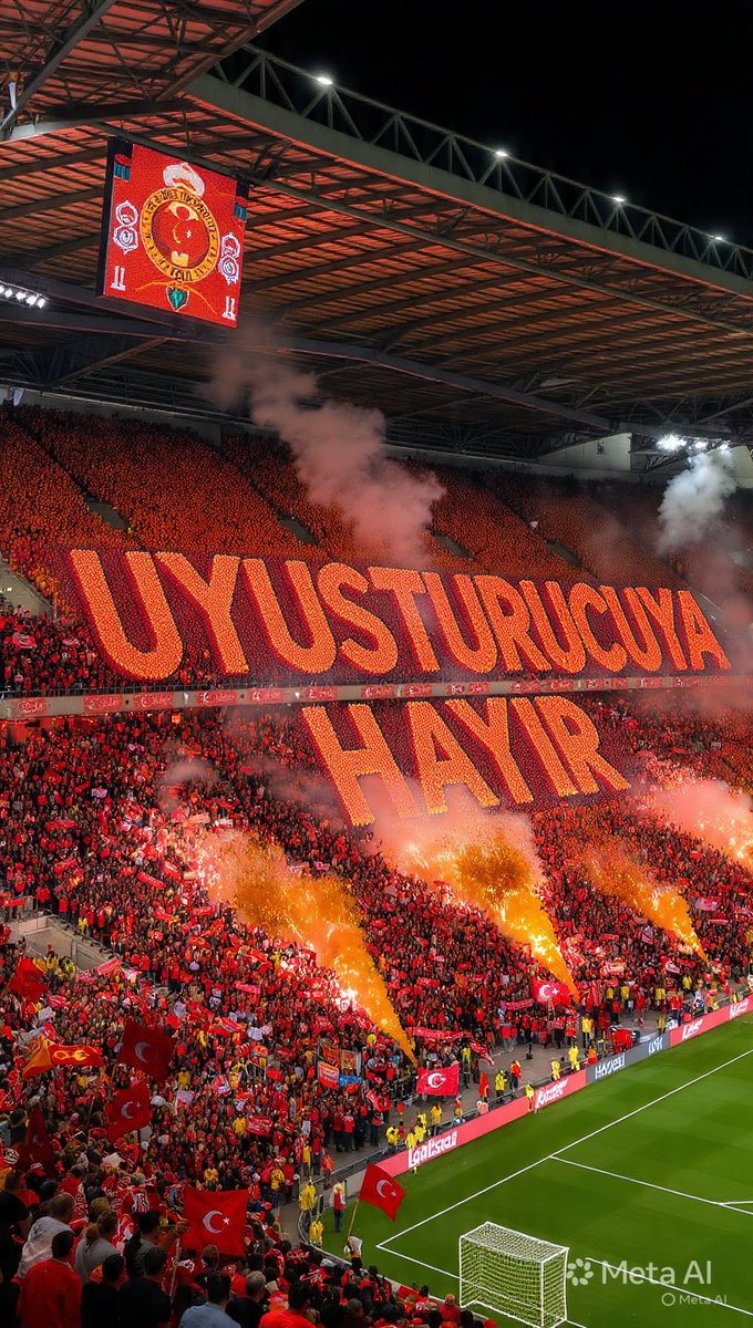 Galatasaray tribünleri Kocaelispor maçında şöyle bir koreografi yapmalıdır. Uyuşturucu SAFİ zarardır..