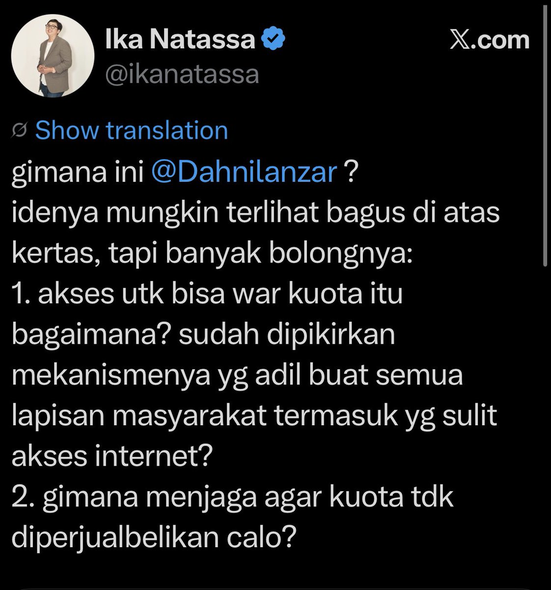 Ika Natassa tweet media