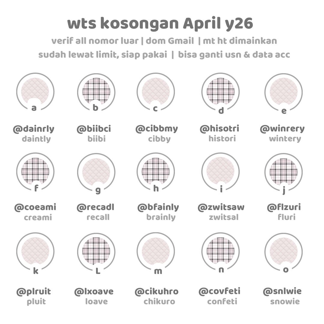 fleurynm's tweet photo. 𓈒✿ 🧵  wts acc kosongan y26
⠀
꒰⭐️꒱ 11.5OO / each

˖  ࣪   verif all ( gmail ) 
˖  ࣪   mt ht dimainkan 
˖  ࣪   bisa ganti @ dan data acc 
˖  ࣪   sudah lewat limit12jam https://t.co/JCVkInsrGs