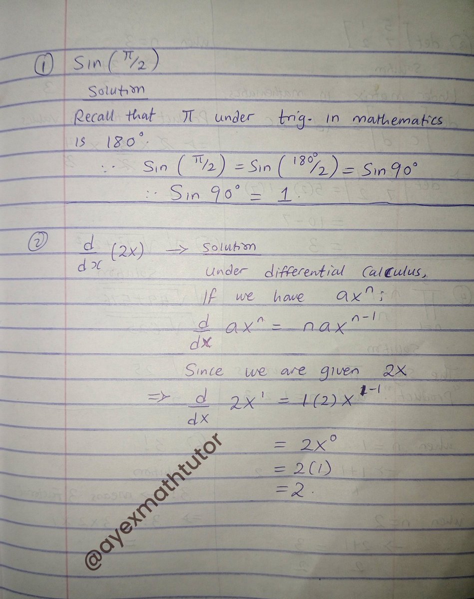 ajohnfaluyi's tweet image. Coming across this picture online prompted me to attempt #solving all the #questions. Afterwards, I realized that the key to #knowing more is to #practice more.

#highlight #weekendtime #ayexmath #ayexmathtutor #maths #mathematics #solvingchallenges #solvingMath