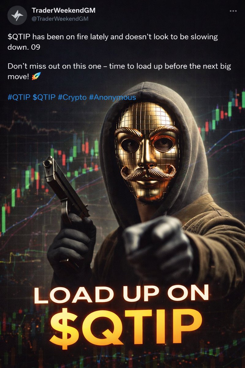 yourExkid's tweet image. GM ☀️

Weekend vibes but the mission stays the same stacking $QTIP 📈
While others sleep, we load. While others doubt, we rise 🚀

Don’t blink… this move is just getting started.

#QTIP #Crypto #WeekendGrind @QtipGuard @bigbag420420