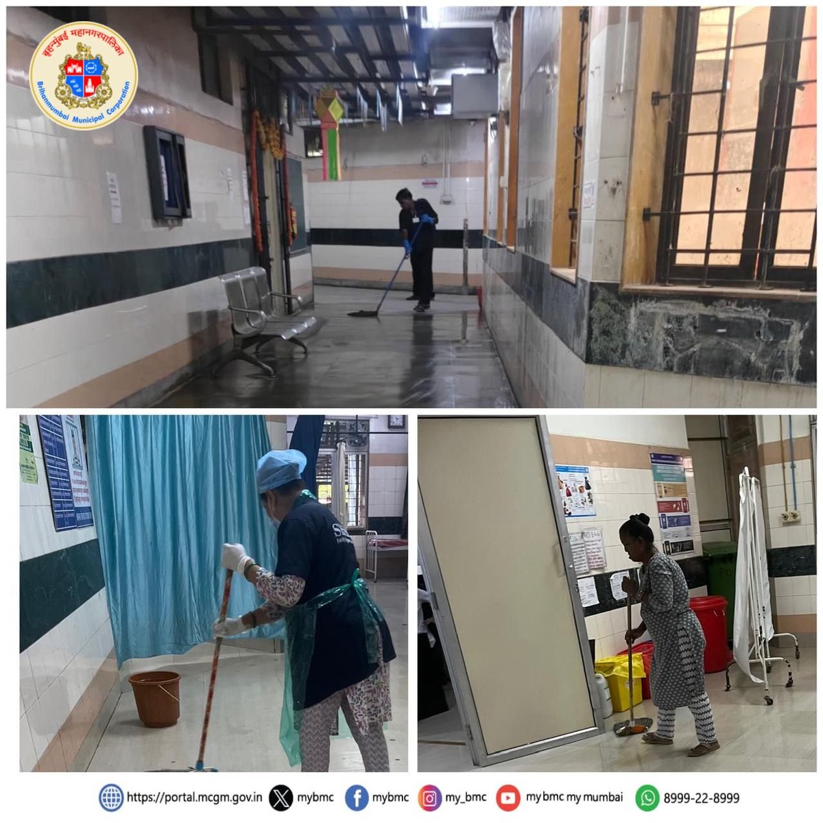 mybmcWardRS's tweet image. विशेष स्वच्छता मोहीम 🧹 

बृहन्मुंबई महानगरपालिकेच्या ‘आर/दक्षिण’ विभागातील विविध आरोग्य केंद्रांमध्ये विशेष स्वच्छता मोहीम राबविण्यात आली.

स्वच्छतेच्या उपक्रमात विभागातील अधिकारी व कर्मचारी यांनी उत्साहाने सहभाग घेतला.   

#CleanlinessDrive  
#स्वच्छमुंबई