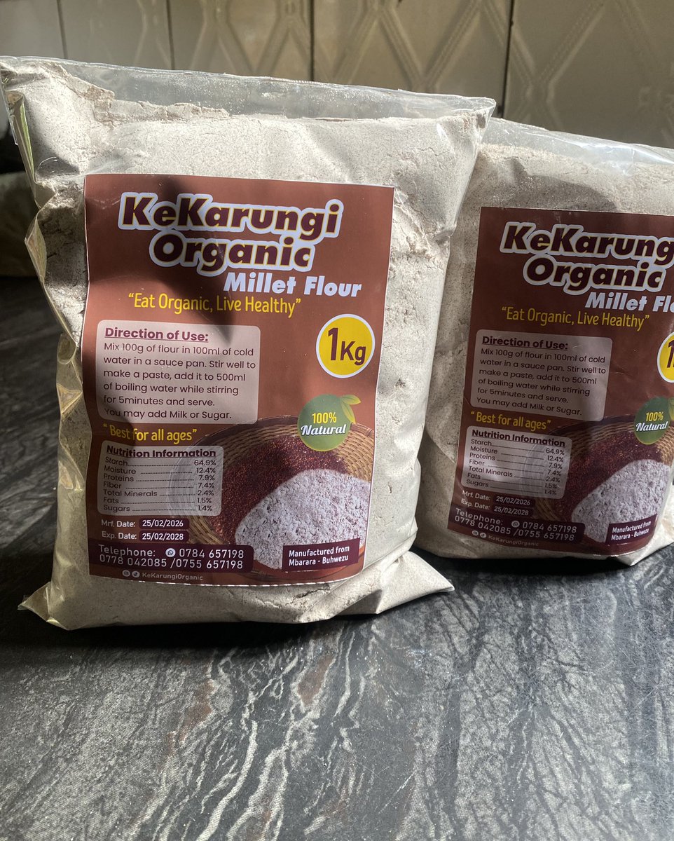 KeKarungi's tweet photo. BENEFITS OF MILLET FLOUR
1.Aids in weight loss
2. Keeps blood glucose in check
3. Fights out cancer cells
4.Improves digestion.
5. Keeps you filled for longer
6. Heart friendly. https://t.co/MR0dXxGFLp