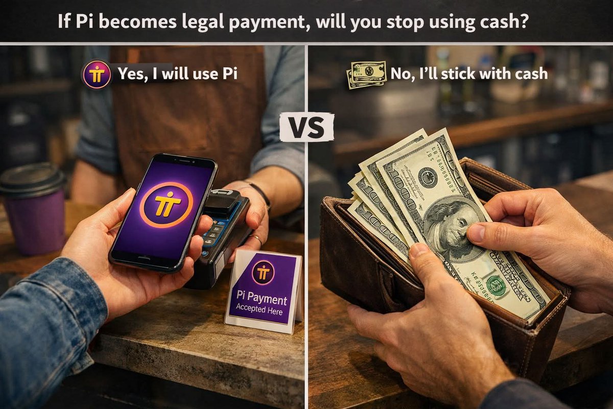 LikeFollowBro's tweet image. If Pi becomes legal payment, will you stop using cash?
#PiNetwork #Cashless #DigitalCurrency #FutureFinance #PiLife @LikeFollowBro