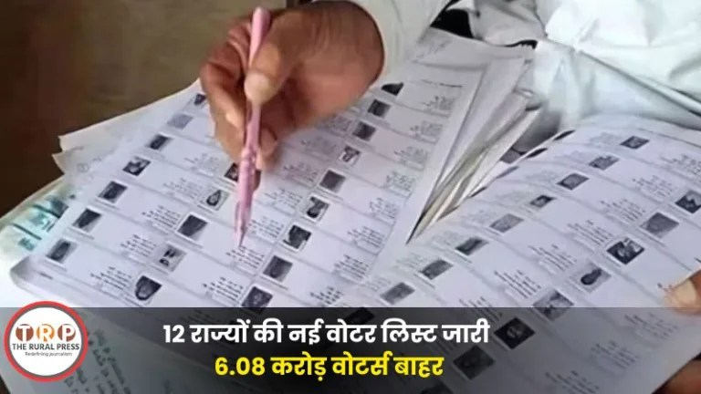 theruralpress's tweet photo. Voter List 2026 Final Update: यूपी-छत्तीसगढ़ समेत 12 राज्यों की नई वोटर लिस्ट जारी: 6.08 करोड़ वोटर्स बाहर, अकेले उत्तर प्रदेश में 13% की बड़ी कटौती; देखें नया आंकड़ा
https://t.co/VsEPbCx4Se

#trpnews #VoterList2026 #FinalUpdate #chhattisgarh #ChhattisgarhNews https://t.co/LwfN2WbY4x